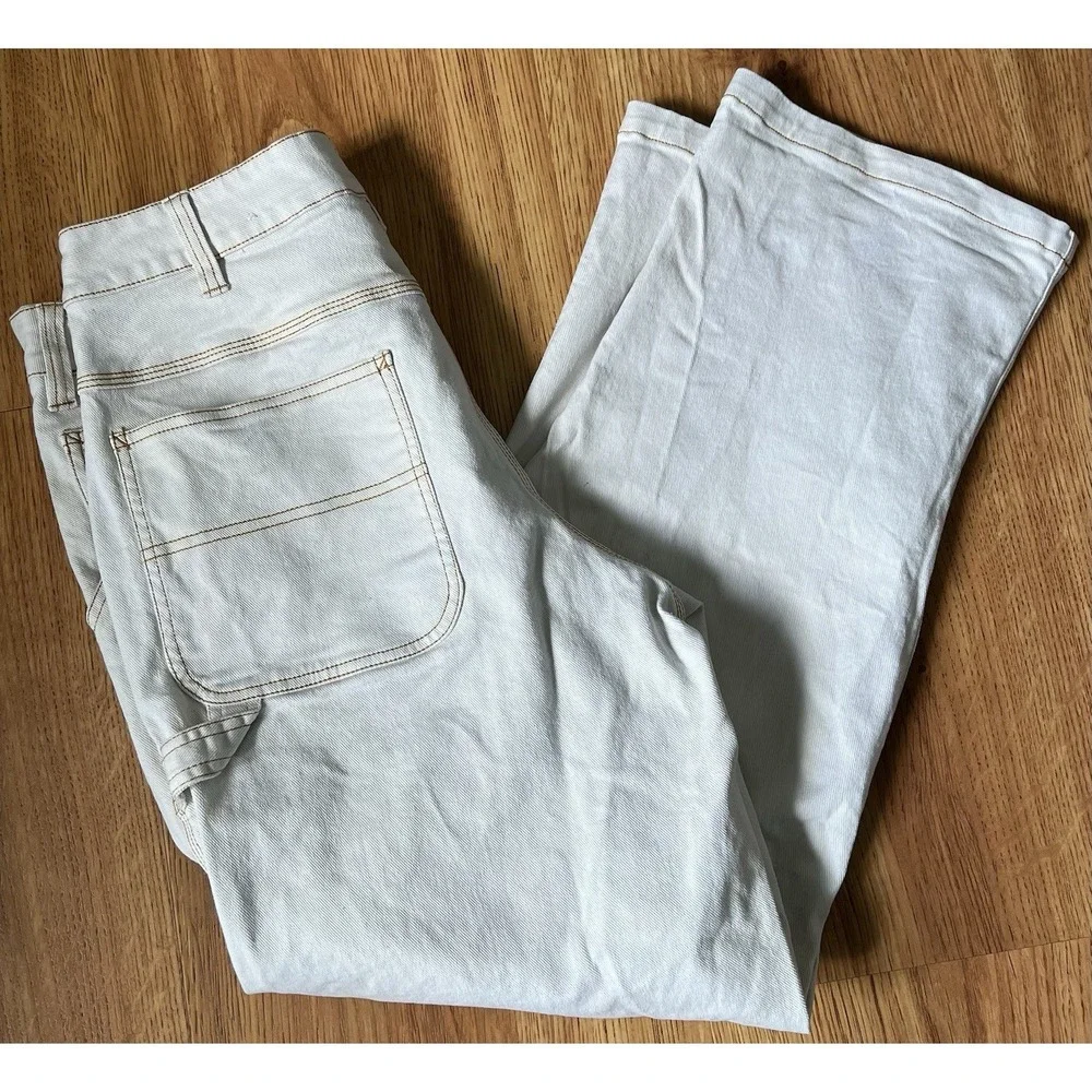 Nike Jeans Life Carpenter Pants Light Beige Mens Size 32 Boot Cut